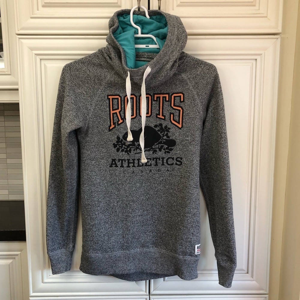 Roots grey women’s kangaroo pouch hoodie
